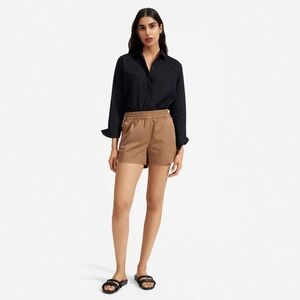 Everlane Easy Chino Pull On Shorts Brown Tan - Size 6